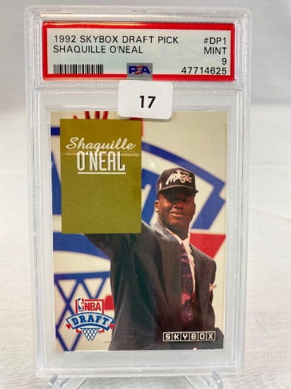 1992 Skybox Draft Pick Shaquille O'Neal PSA 9
