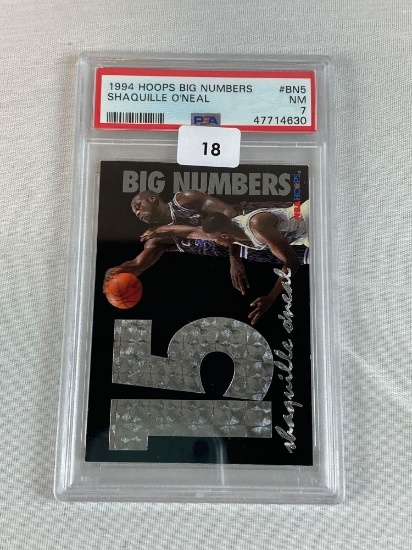 1994 Hoops Big Numbers Shaquille O'Neal PSA 7