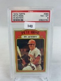 1972 topps Pete rose in action PSA 8