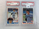 1982 & 1983 Topps Carl Yastrzemski PSA 9