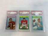 1972 Topps Kilmer, Montler, & Pastorini PSA 7â€™s