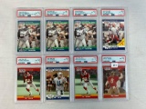 (8) 1990 Pro Set PSA mostly PSA 8â€™s Thomas, Kennedy, George, & Young