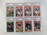 (8) 1989 Pro Set Graded cards Young, Thomas, Carter, Brown, Ditka