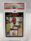 2020 topps Heritage Aristides Aquino Real One Autographs PSA 9