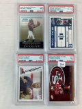 (4) Graded football cards- Cooper, Owens, Jenkins, & Johnson