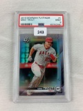 2019 Bowman platinum Mike Trout PSA nine