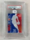 1989 hoops basketball plastic pack series one Michael Jordan back PSA nine