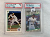 1991 1989 PSA Graded Rickey Henderson PSA 7â€™s