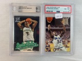 (2) Graded Basketball cards Shaquille Oâ€™Neal & Stephen Marbury