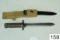 Unknown    Bayonet    W/Scabbard    Condition: Fair/Poor