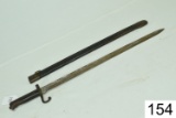 Bayonet    W/Scabbard    Vetterli    Condition: Fair/Good