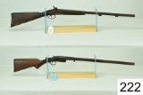 Lot of 2    1. Unknown SxS Muzzleloader    12 GA    Condition: Poor