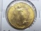 1908 NO MOTTO $20. ST. GAUDENS GOLD PIECE BU