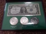 THE SILVER STORY COIN & CURRENCY SET IN HOLDER