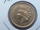1859 C/N INDIAN HEAD CENT 1ST. YEAR AU