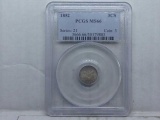 1852 3-CENT SILVER PCGS MS66