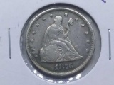 1876 20-CENT PIECE MINTAGE 14,750 XF