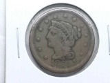 1854 LARGE CENT F