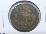 1865 2-CENT PIECE F