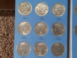 COMPLETE SET OF PEACE DOLLARS AU-UNC