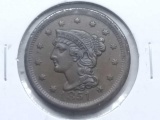 1851 LARGE CENT XF