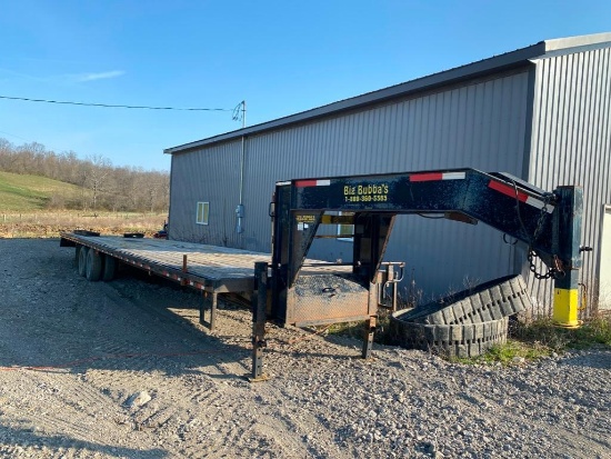 2014 Big Bubba 40' gooseneck?flatbed, tandem duel, 24,000 GVW w/ramps;?