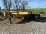 Rogers...Corp 40,000 GVW tilt deck equipment trailer, pintle hitch...