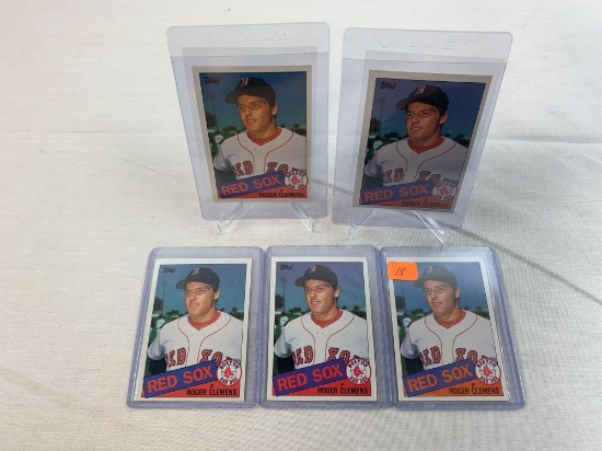 Roger Clemens Topps Rookie lot of 5