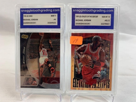 Michael Jordan Upper Deck graded insert cards