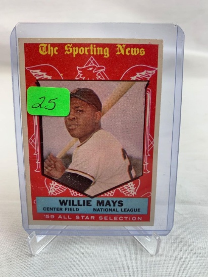 1958 Tops Willie Mays Sporting News