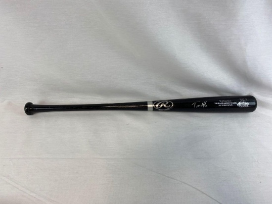 Travis Hafner signed special full sized Indians bat