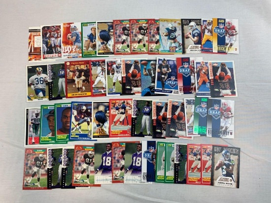 Football rookies w/Russell Wilson, Peterson… lot of 50
