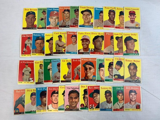 1958 Topps 41 cards w/Larry Doby, no duplicates