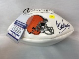 Clay Mathews signed Browns white panel football, Ohio Sports Group cert