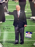 Coach Earl Bruce dotting the 'I' at Ohio State, signed 16X20 , Ohio Sports