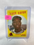 1959 Topps Hank Aaron baseball card