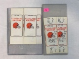 Cleveland Browns last game played at municipal stadium 2 tickets & 3 blank tickets