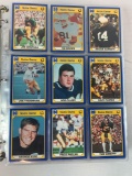 Notre Dame card sets & inserts in a binder, all in order