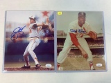 Jim Palmer & Bob Gibson signed 8X10, JSA