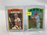 Pete Rose 1972 Topps cards 559 and 560