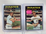1971 Topps Roberto Clemente and Willy Stargell