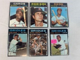 1971 Topps Star lot of 6 with F and B Robinson, Yaz, Boog, Perez, and Brock