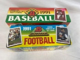 1991 Bowman baseball and football factory sets