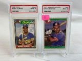 Manny Ramirez Rookies, both PSA, mint 9s