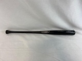 Shane Bieber signed Louisville Slugger Black bat, GPS Holo