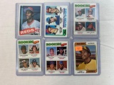 Rookie card lot of 6 w/Winfield, Dawson, Clark, Murphy