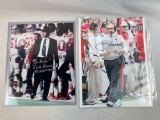 Jim Tressel & Earl Bruce signed color photos JSA and Ohio Sports Management