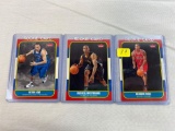 Kevin Love, Russell Westbrook, Derrick Rose Rookie card lot, 2008-09 Fleer cards