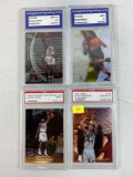 Basketball graded lot of 4: Jordan, Iverson, Odom, Van Horn