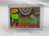 1958 Mickey Mantle,Topps Mantle hits 42nd